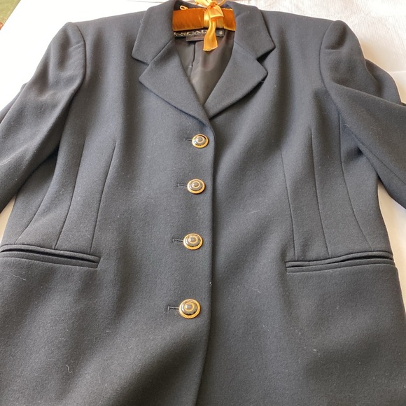 Vintage Escada Wool Kick-Pleat Skirt in Black - Size EU42 - Picture 9 of 9